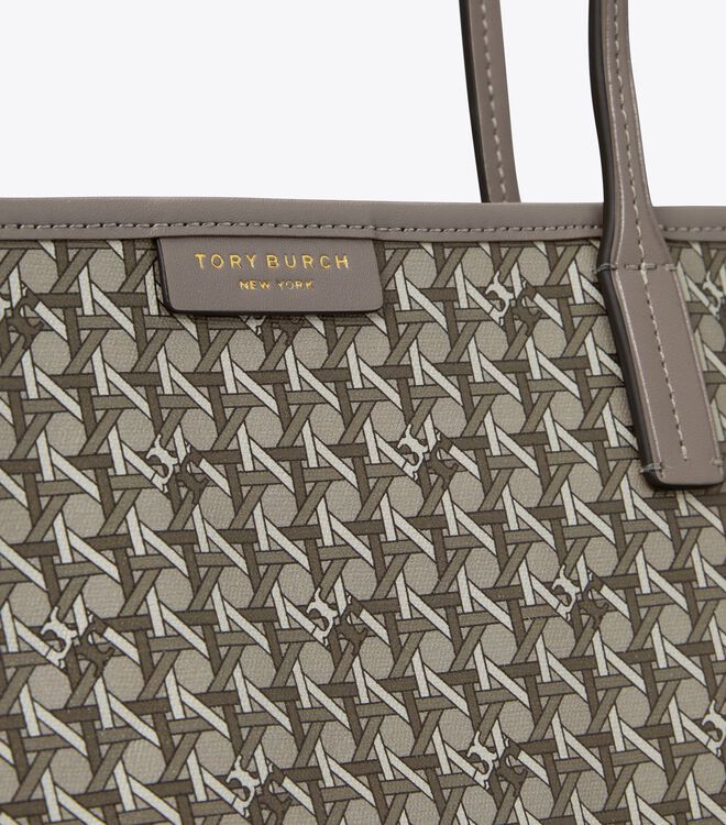 Tory Burch Grey Ever-ready Zip Tote Bags