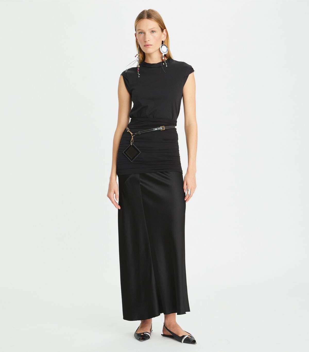 Tory Burch Black Twisted Tops