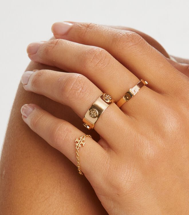 Tory Burch Gold Kira Chain Ring