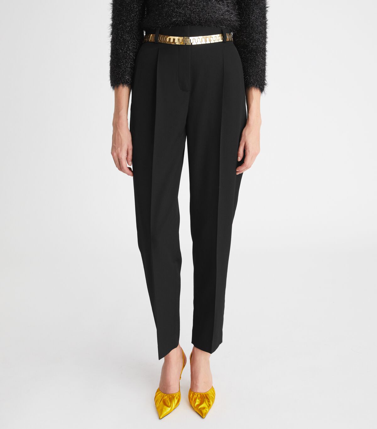 Tory Burch Black Wool Twill Pants