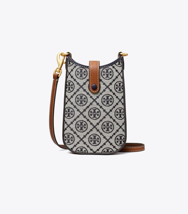 Tory Burch Navy T Monogram Crossbody Bags