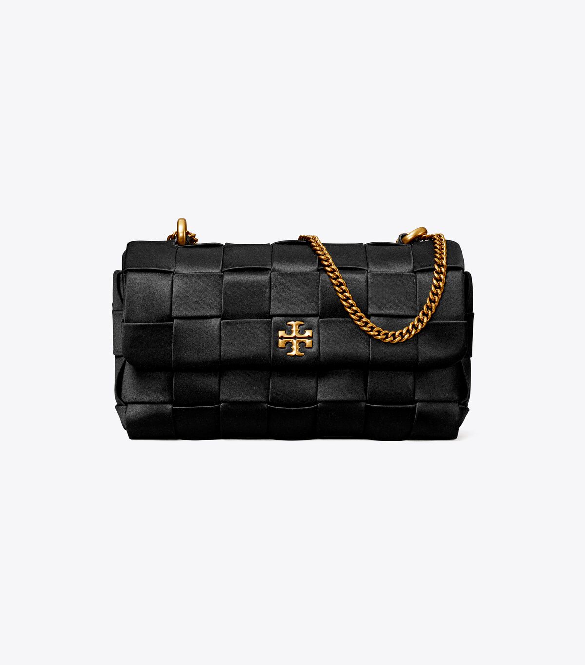 Tory Burch Black Mini Kira Woven Shoulder Bags