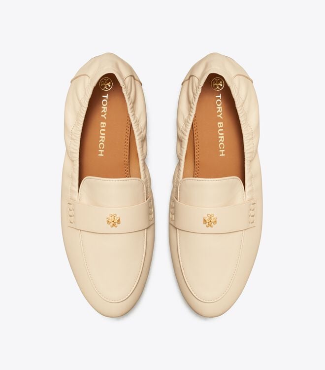 Tory Burch Cream Eleanor Loafers