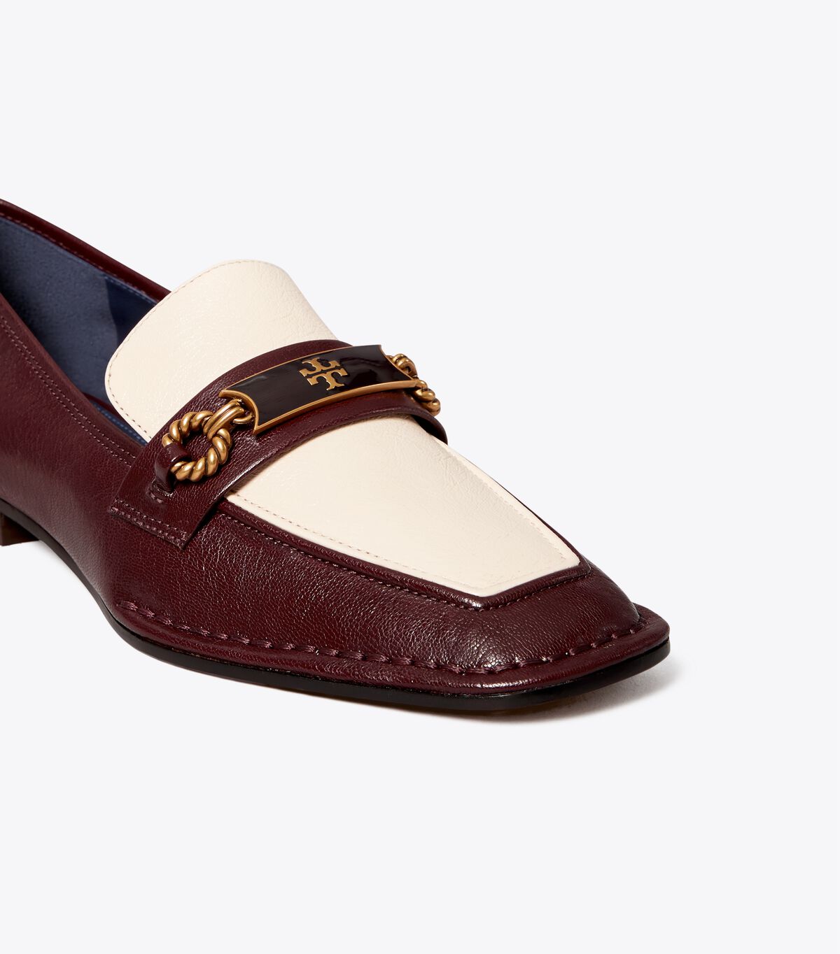 Tory Burch Purple / Cream Perrine Loafers
