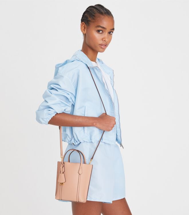 Tory Burch Beige Mini Perry Tote Bags