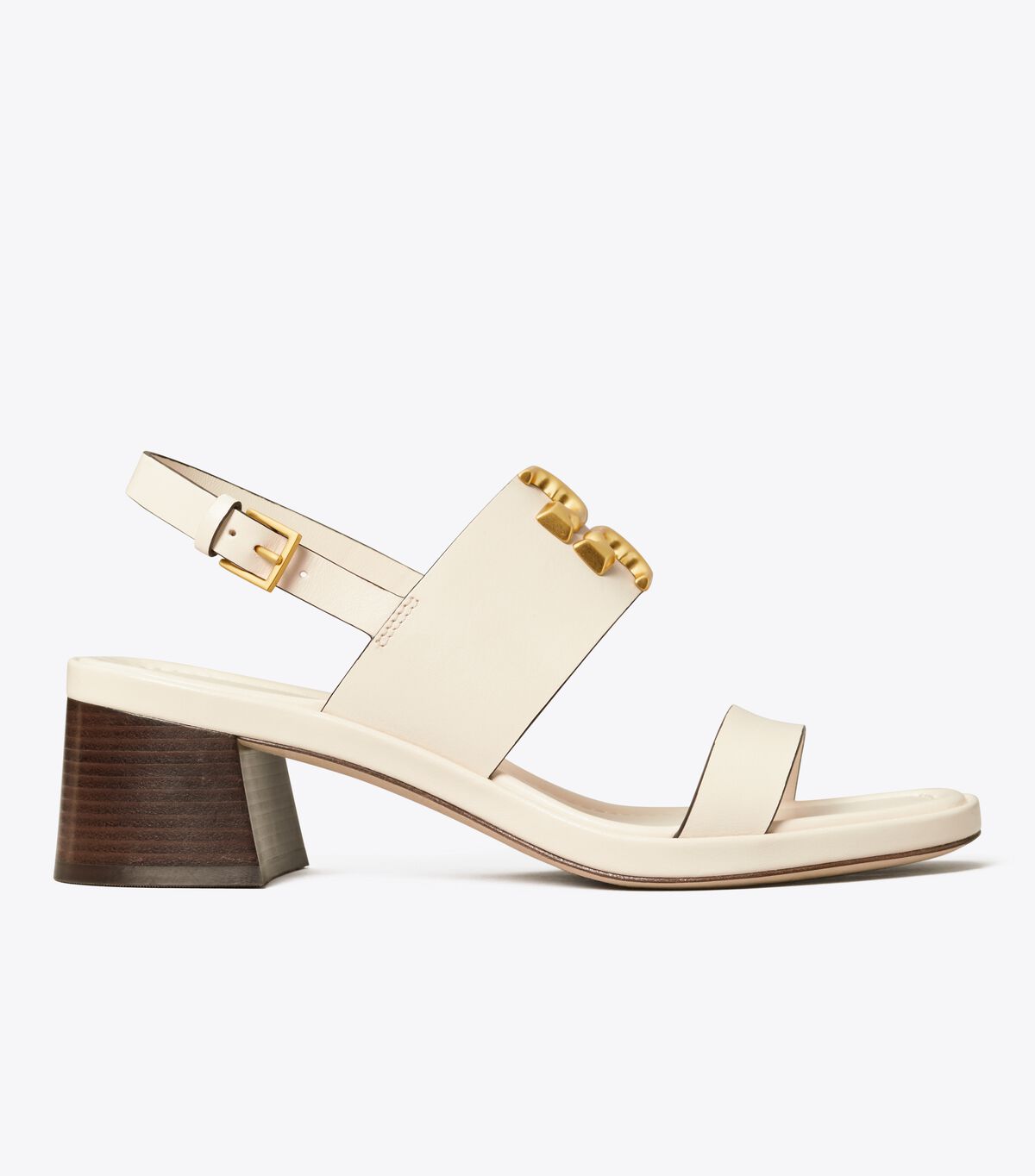 Tory Burch White Eleanor Heels