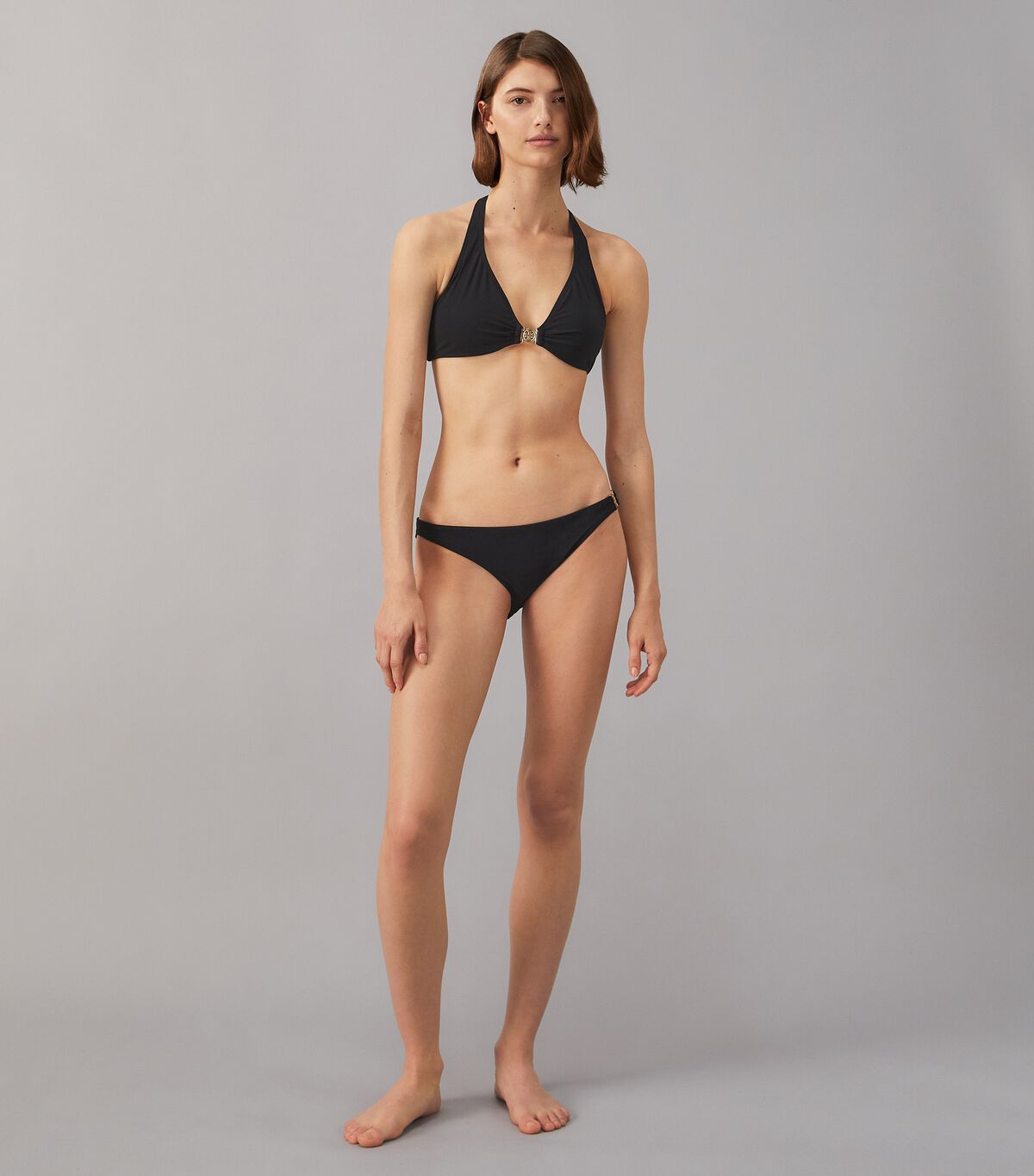 Tory Burch Black Miller Halter Bikini Tops