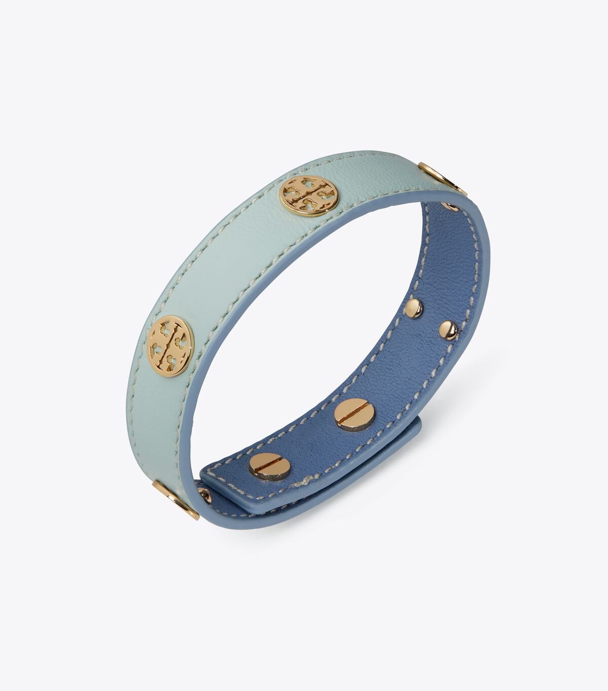 Tory Burch Gold Miller Leather Bracelet