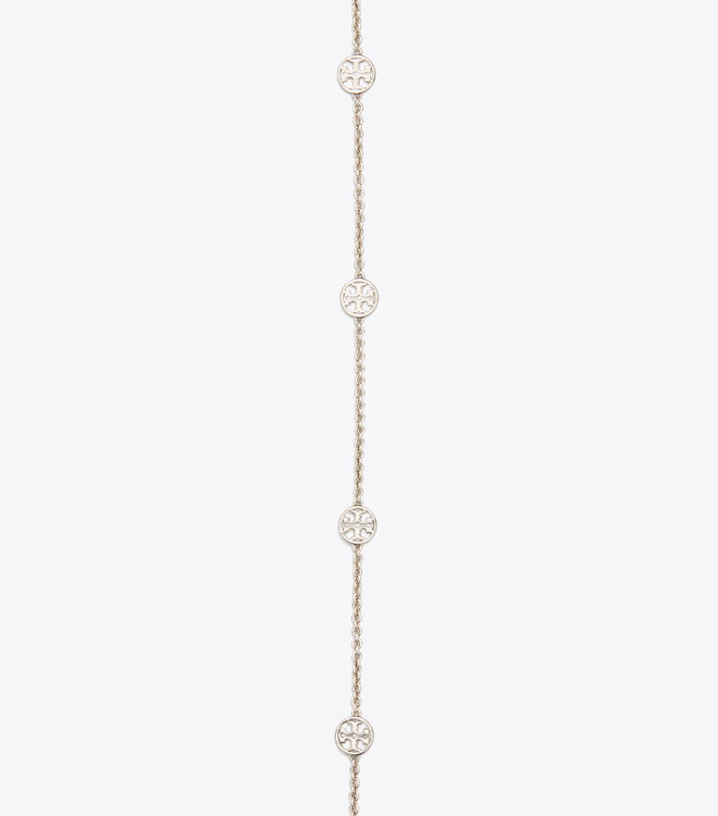 Tory Burch Silver Miller Delicate Necklace