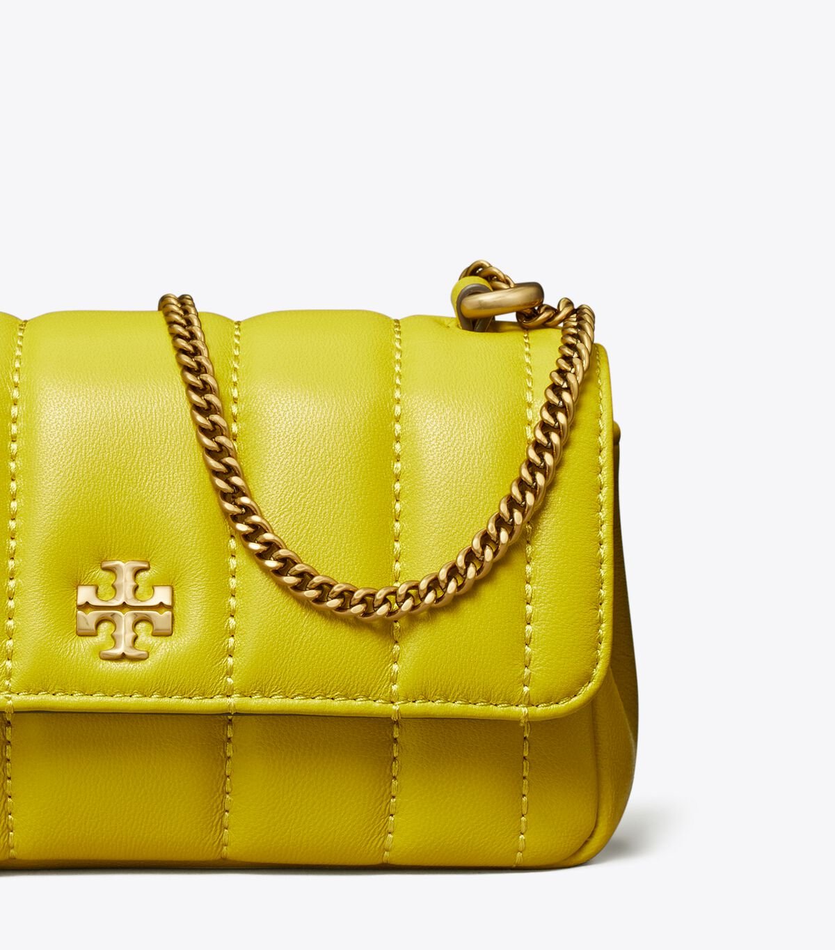 Tory Burch Yellow Green Kira Mini Bag