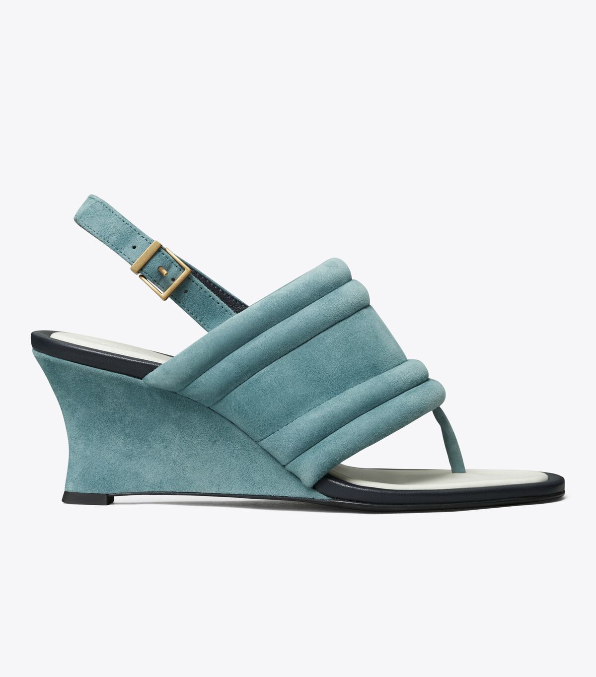 Tory Burch Blue Puffy Sandals