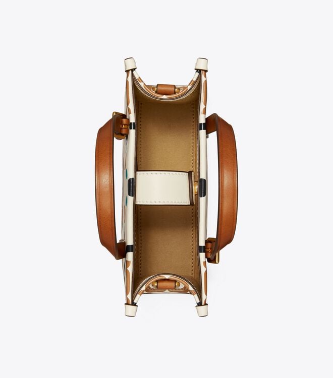 Tory Burch White T Monogram Mini Bag