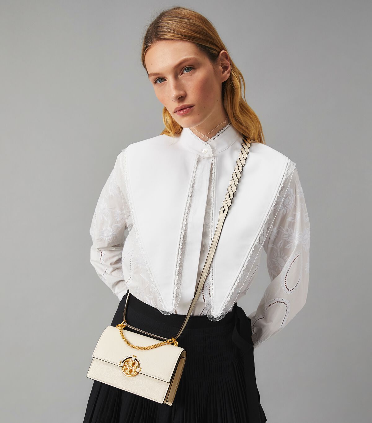 Tory Burch White Miller Mini Bag