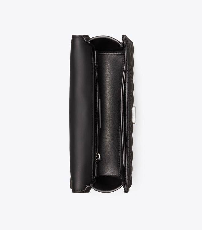 Tory Burch Black Small Fleming Matte Convertible Shoulder Bags