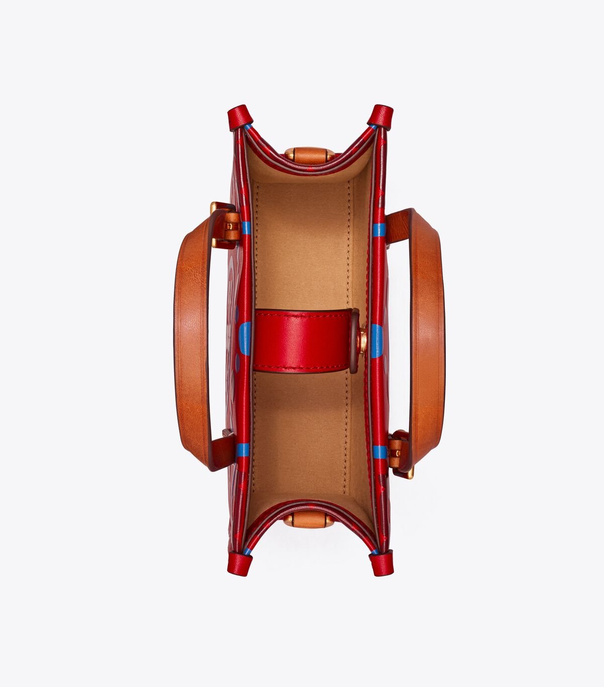 Tory Burch Red Mini T Monogram Tote Bags