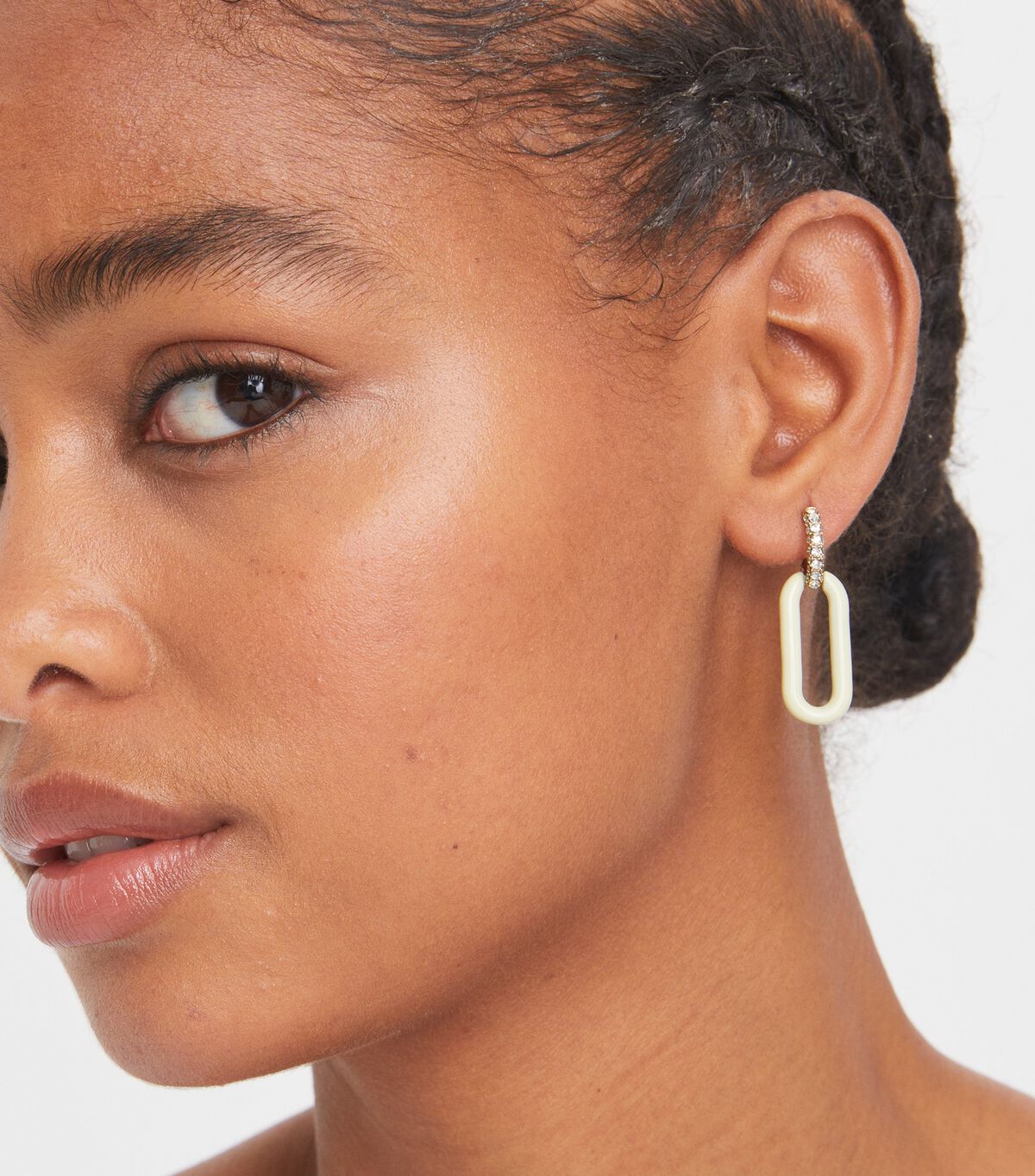 Tory Burch Gold / White Roxanne Link Earrings
