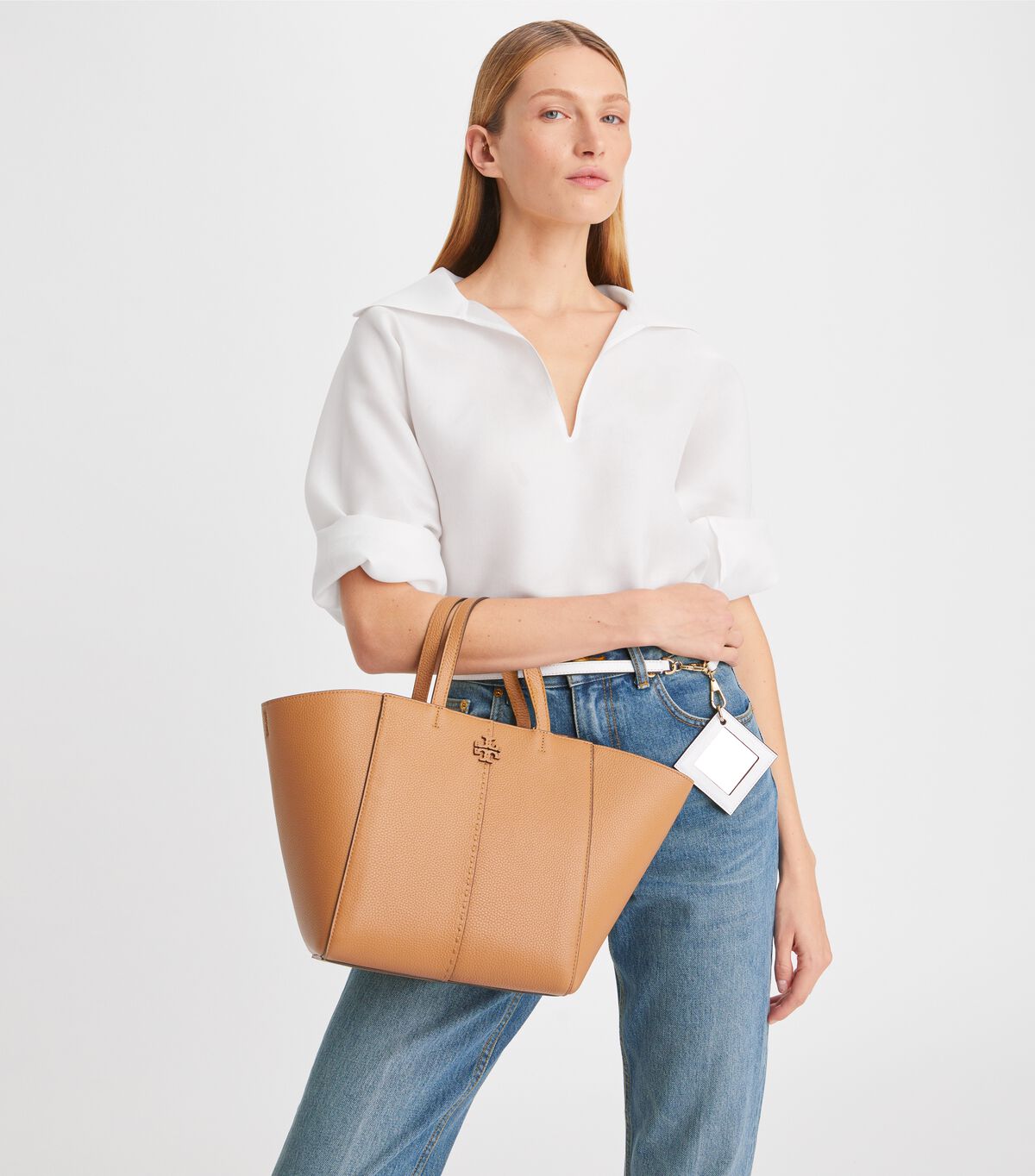 Tory Burch Brown Mcgraw Carryall Satchel Bags