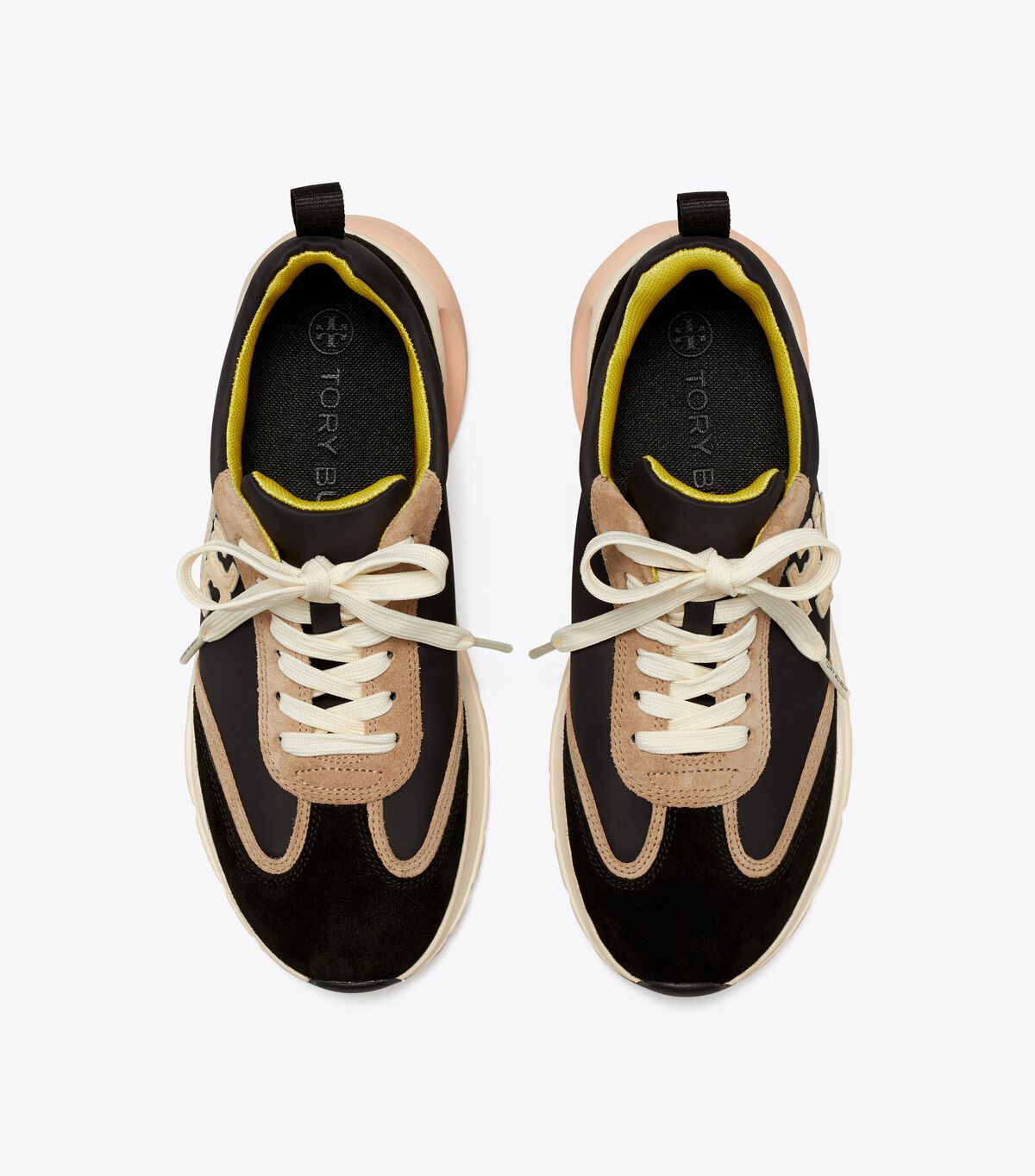 Tory Burch Black / Cream Good Luck Sneakers