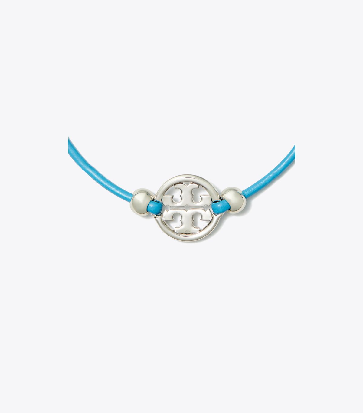 Tory Burch Silver / Blue Miller Slider Bracelet