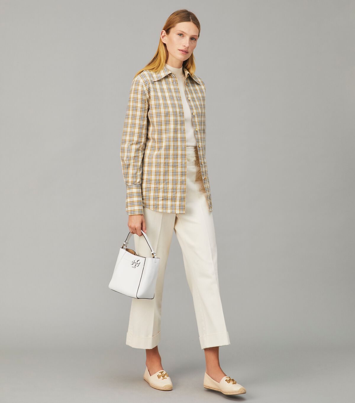 Tory Burch Cream Eleanor Espadrille