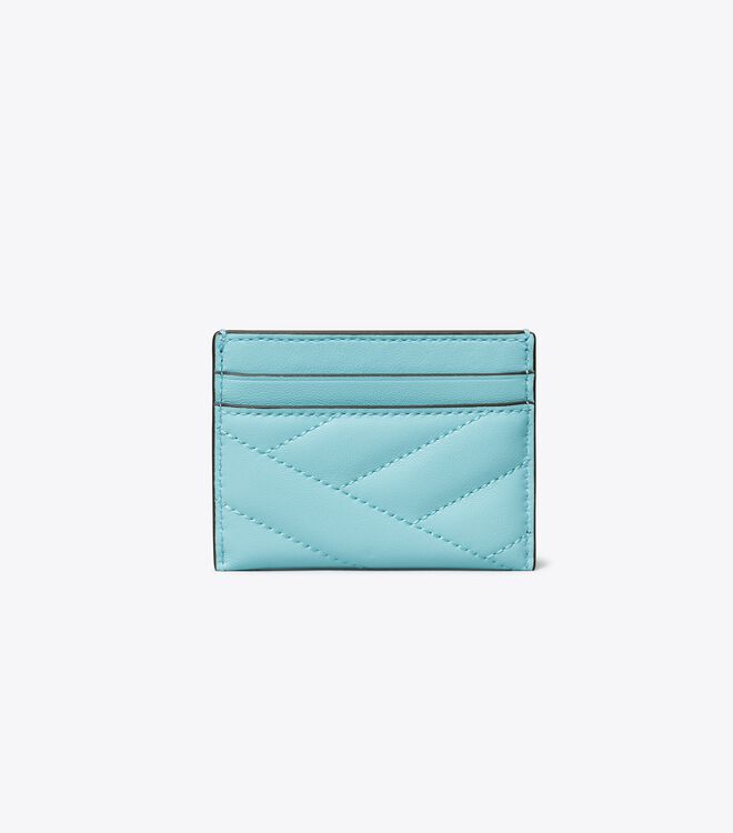 Tory Burch Azure Kira Chevron Card Case