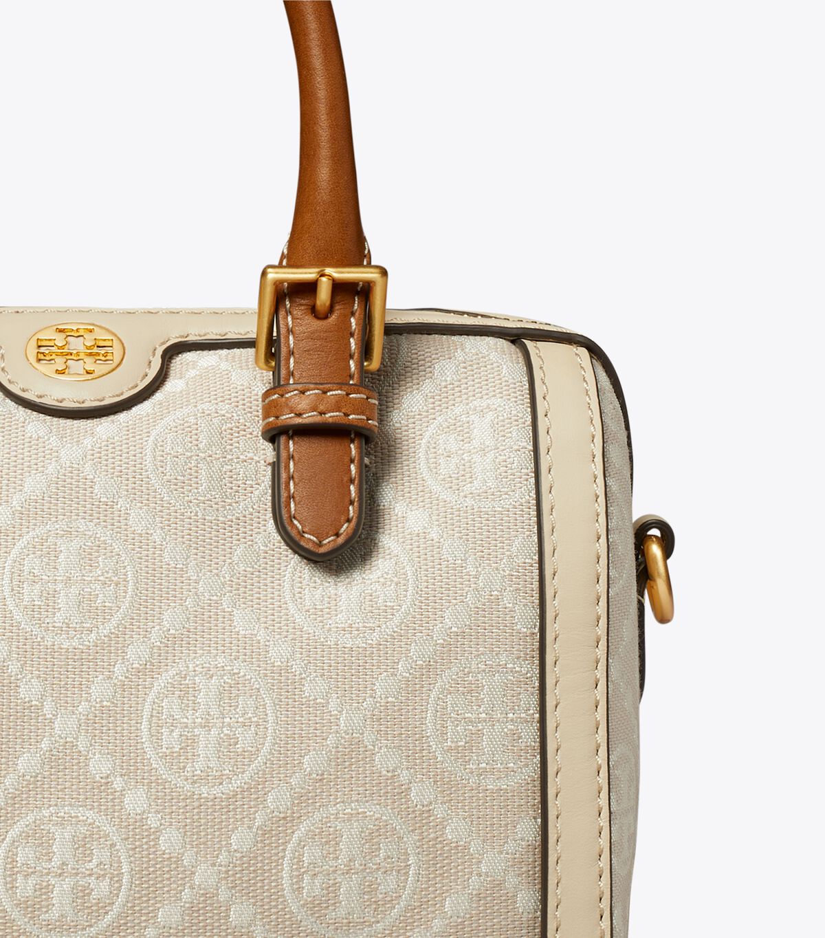 Tory Burch Beige Petite T Monogram Mini Bag