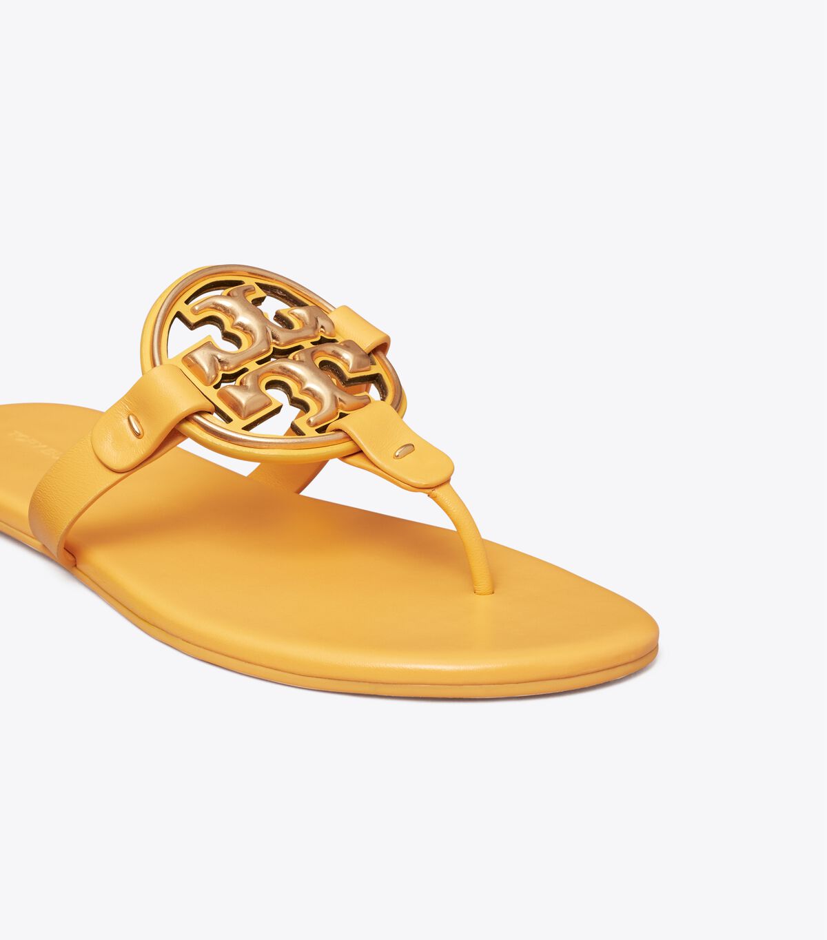Tory Burch Yellow Metal Miller Soft Sandals