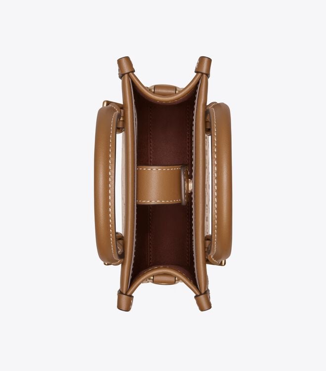 Tory Burch Brown T Monogram Mini Bag