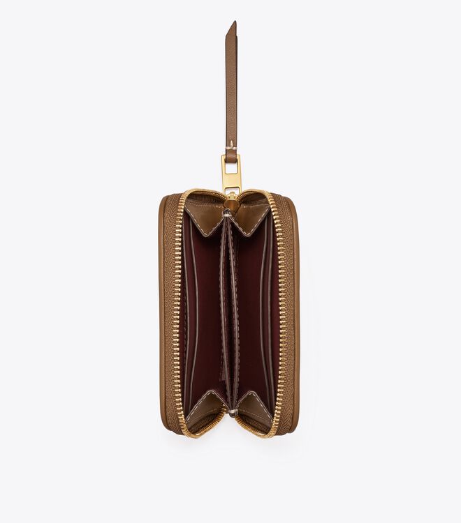Tory Burch Brown T Monogram Card Case