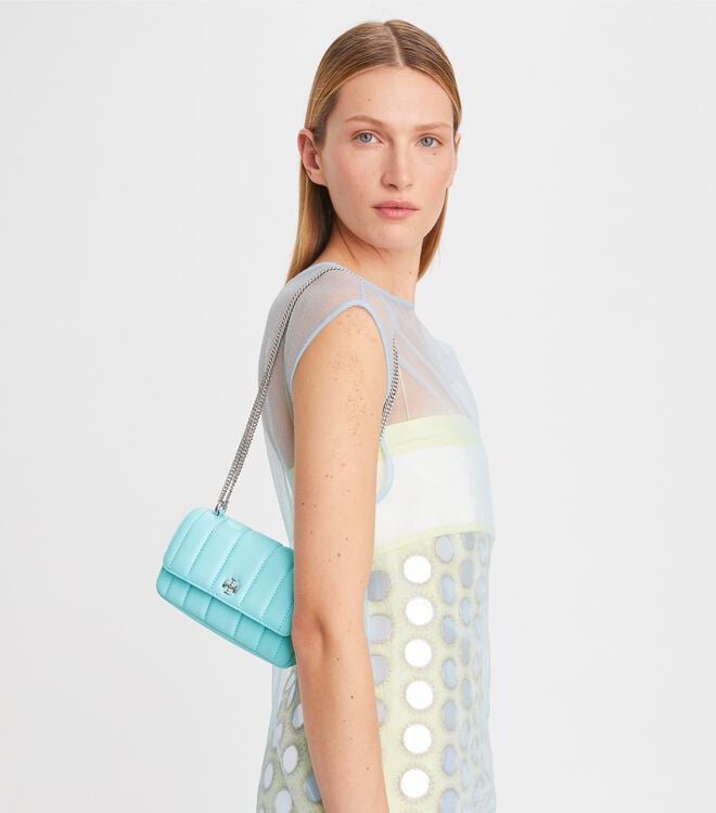 Tory Burch Azure Mini Kira Flap Shoulder Bags