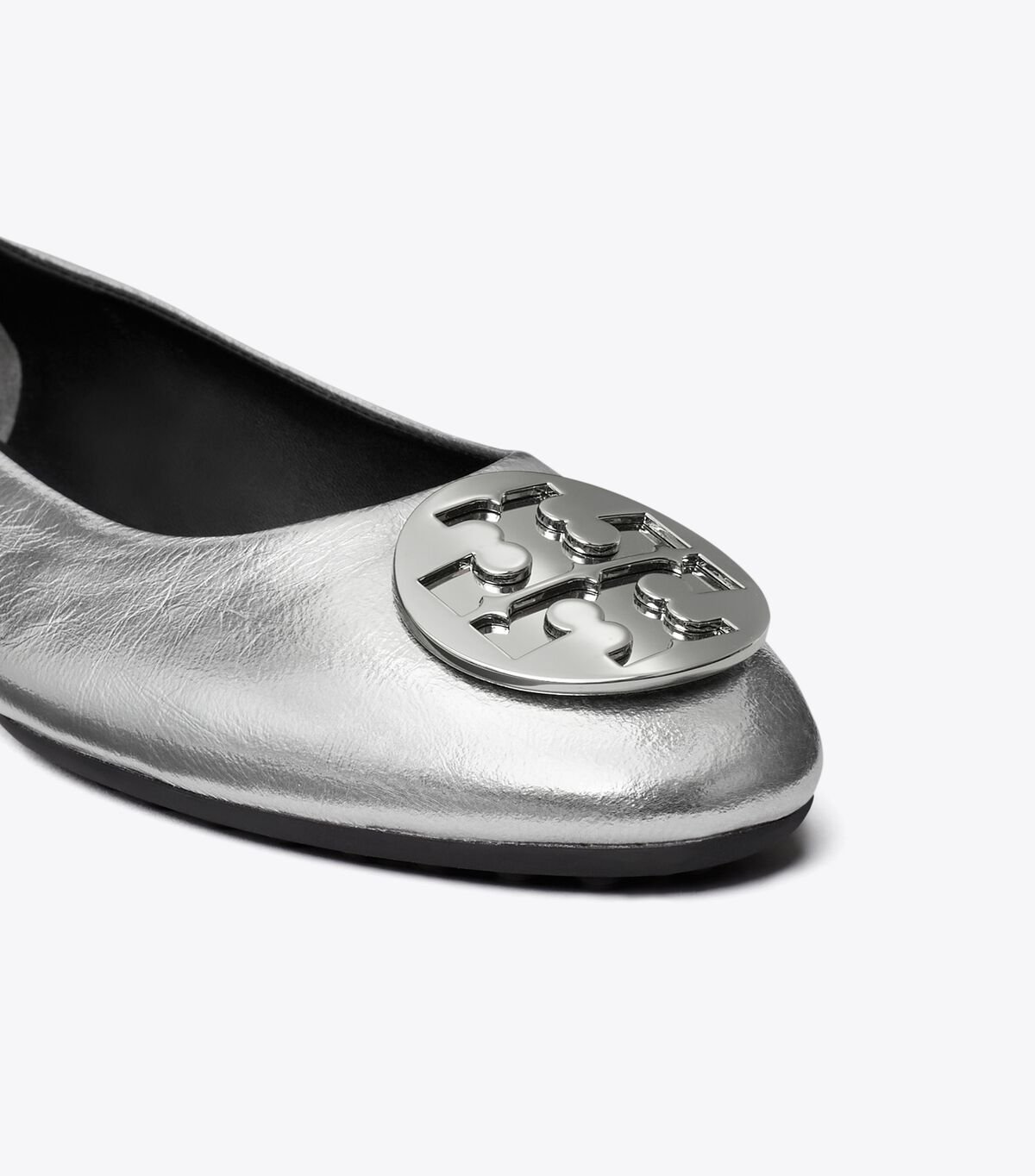 Tory Burch Silver Claire Ballet Flats