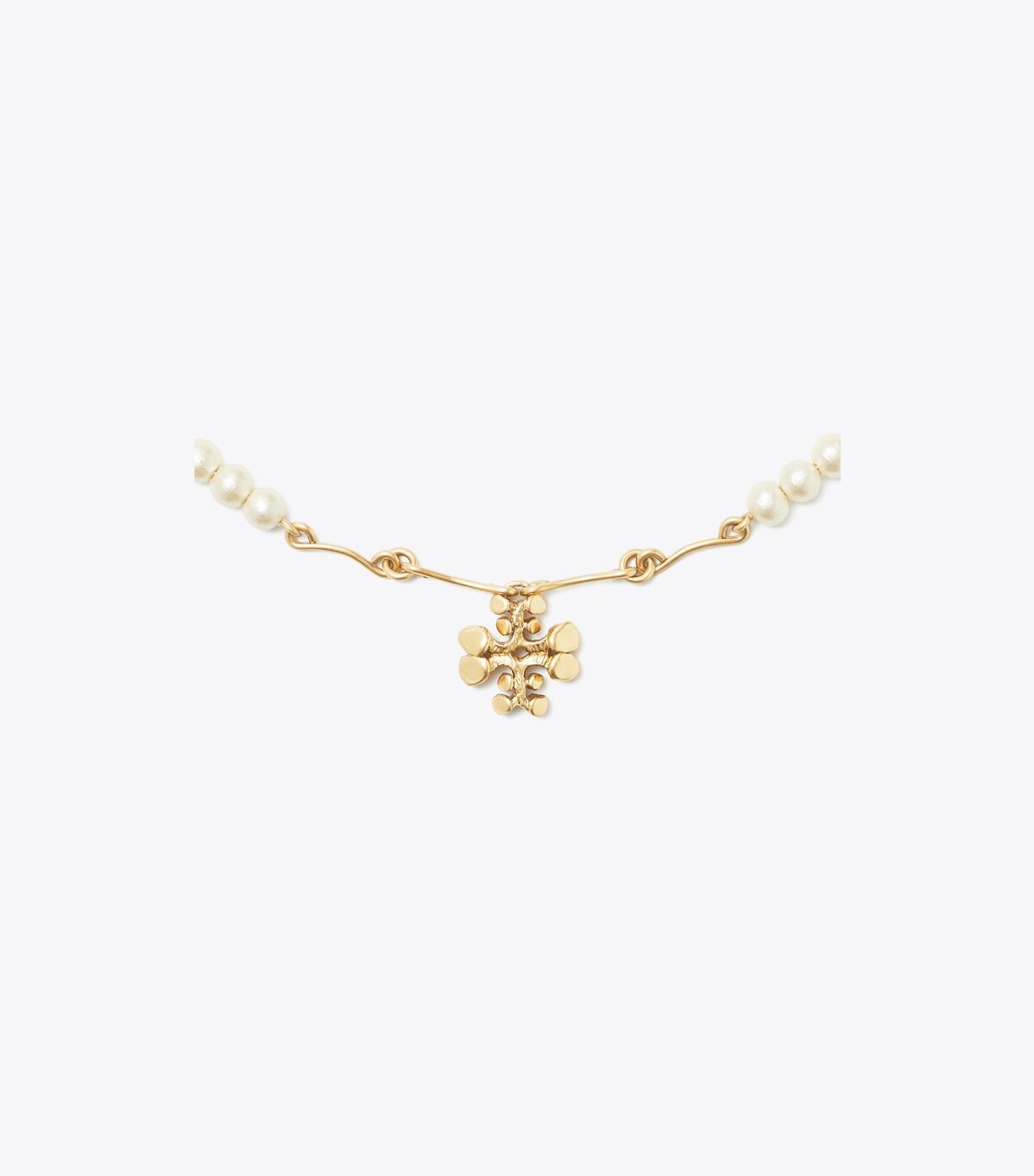 Tory Burch Gold Brutalist Pendant Necklace