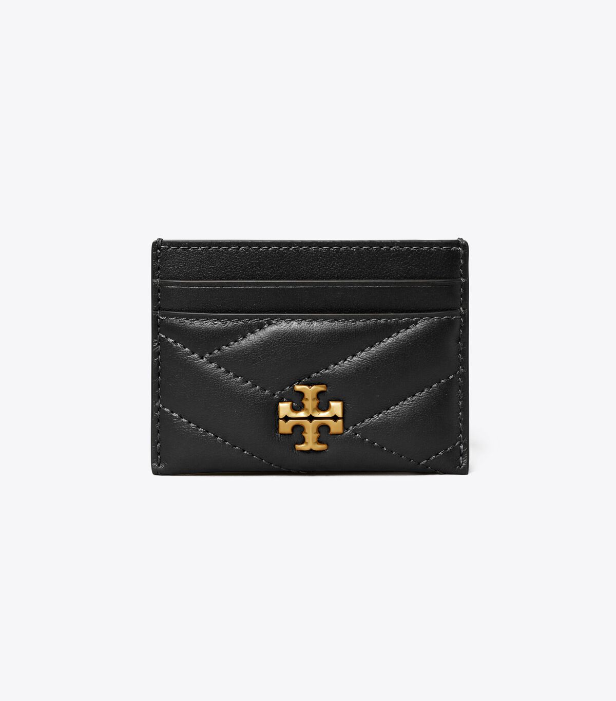 Tory Burch Black Kira Chevron Card Case