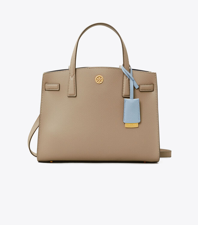 Tory Burch Grey Small Walker Satchel Bags