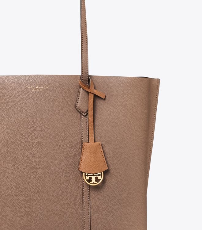Tory Burch Dark Brown Perry Tote Bags