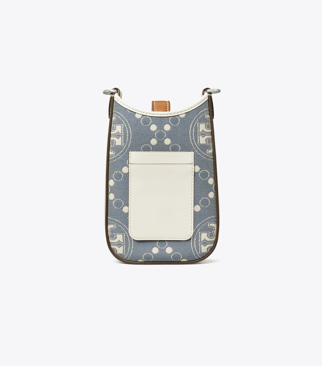 Tory Burch Blue T Monogram Denim Mini Bag