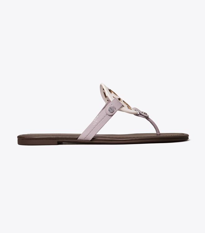 Tory Burch White Miller Leather Sandals