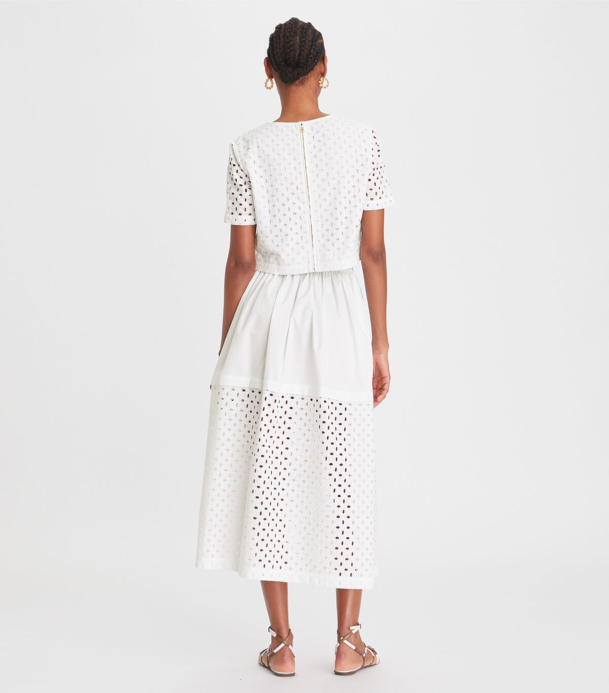 Tory Burch White Eyelet Skirts