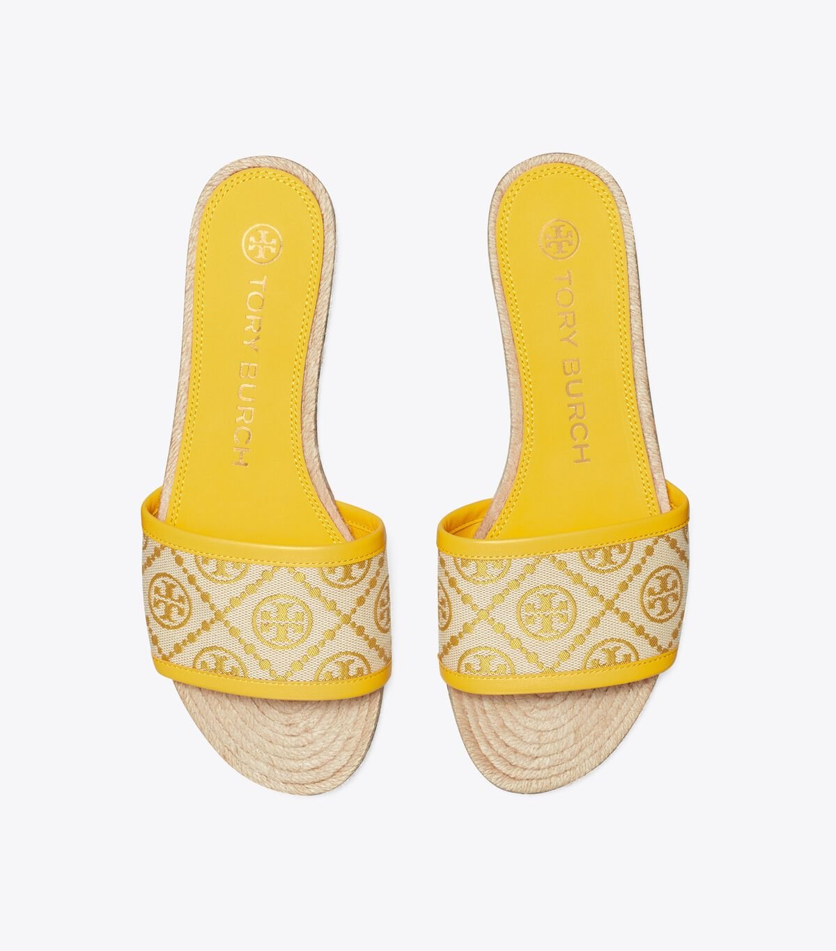 Tory Burch Gold / Yelow T Monogram Espadrille