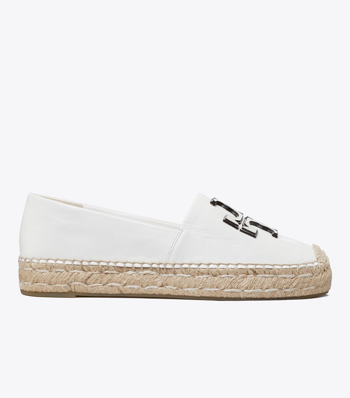 Tory Burch White Ines Platform Ballet Flats
