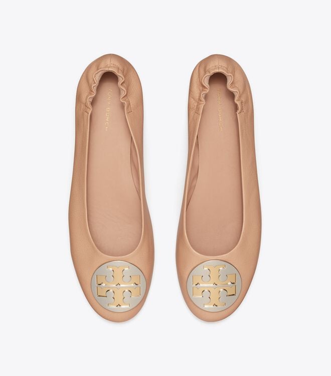 Tory Burch Brown Claire Ballet Flats
