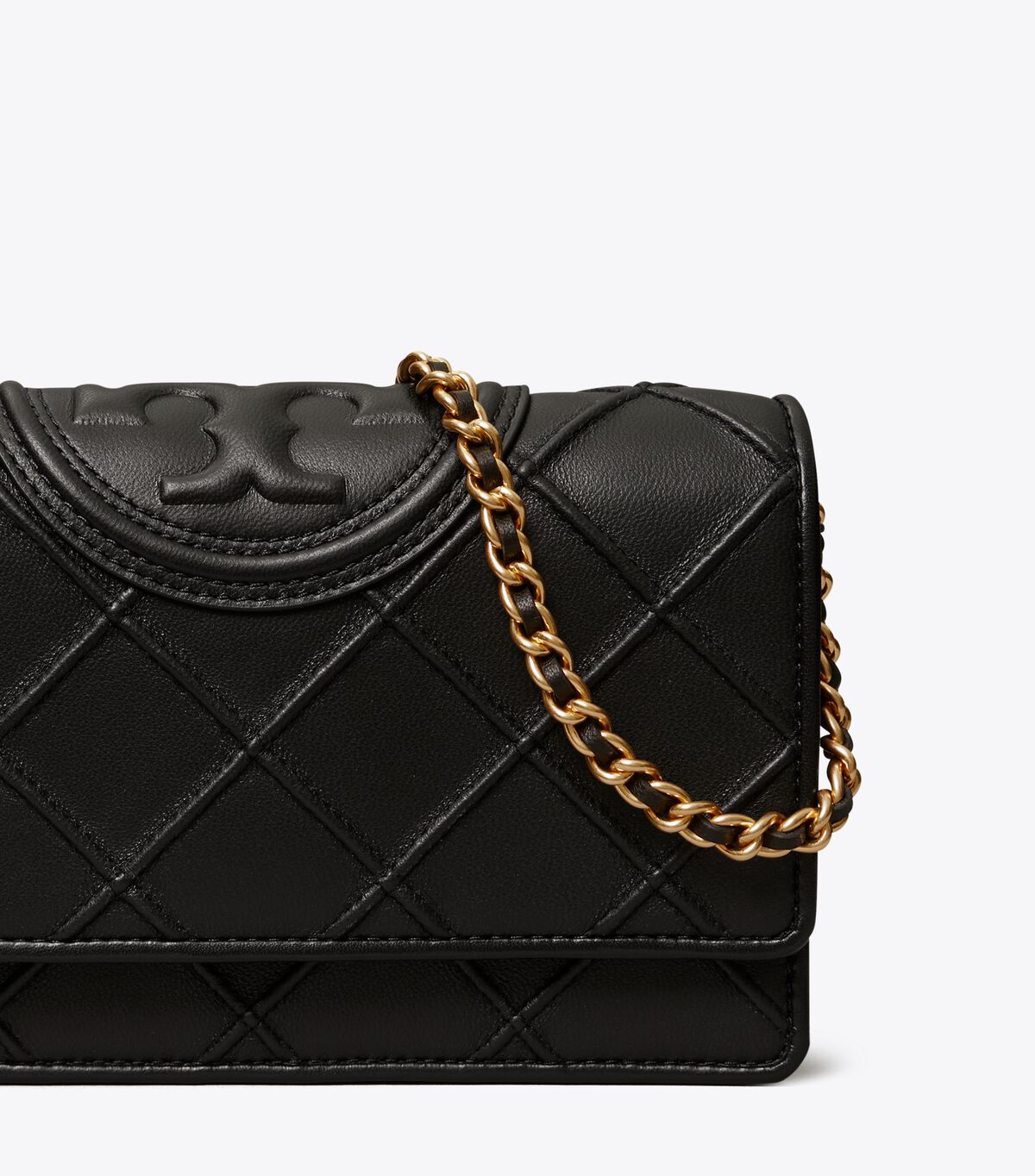 Tory Burch Black Fleming Soft Crossbody Bags