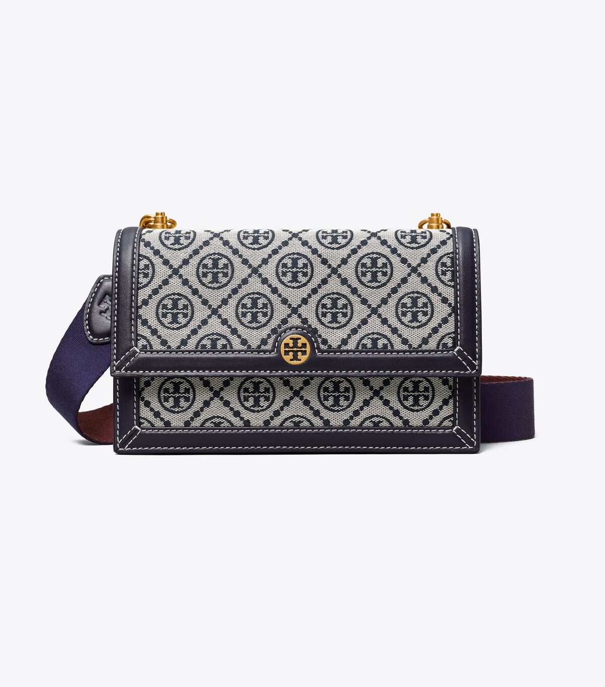 Tory Burch Navy T Monogram Mini Bag