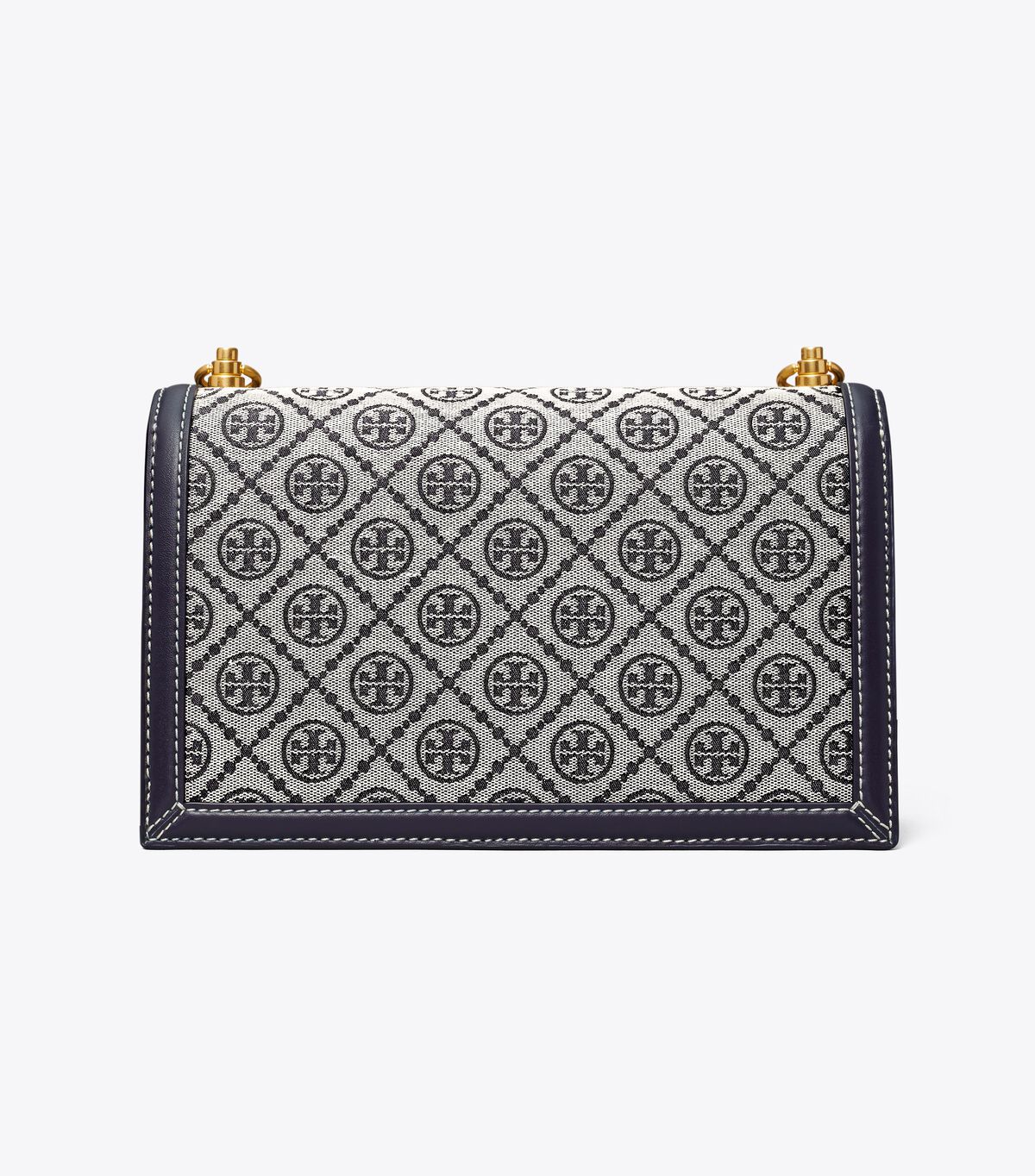Tory Burch Navy T Monogram Shoulder Bags