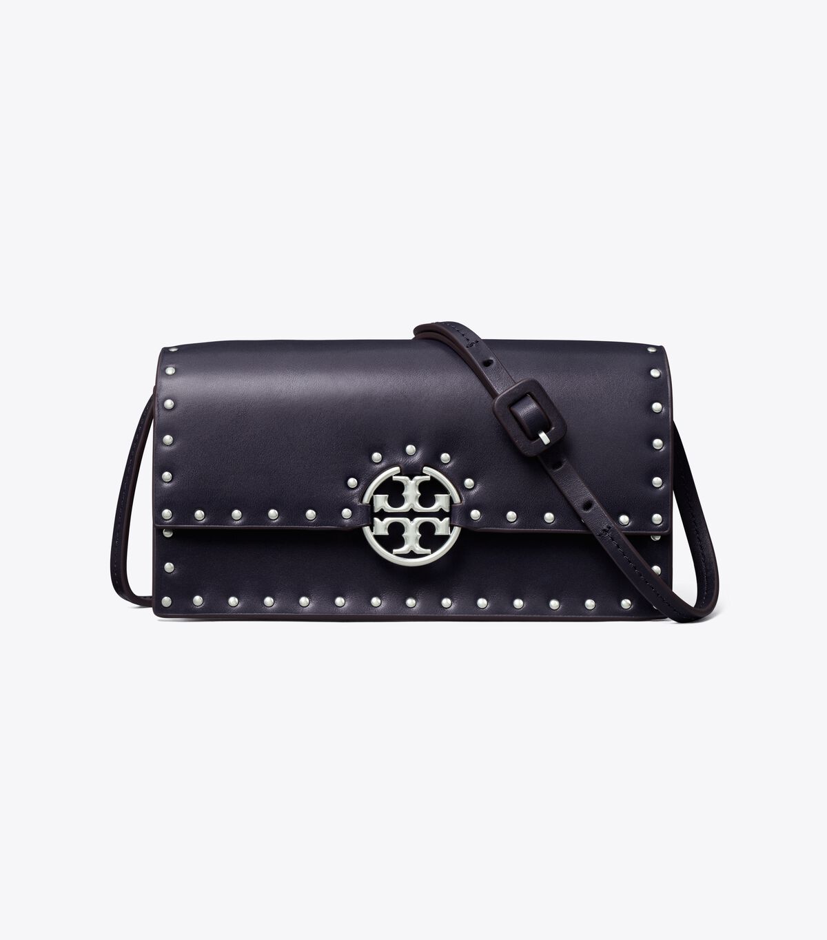 Tory Burch Black Miller Studded Crossbody Bags