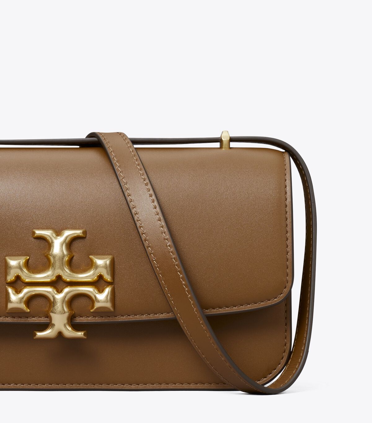 Tory Burch Brown Small Eleanor Rectangular Shoulder Bags