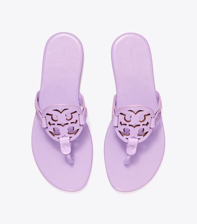 Tory Burch Lavender Miller Soft Patent Leather Sandals