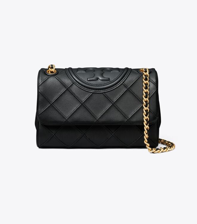 Tory Burch Black Small Fleming Soft Convertible Shoulder Bags