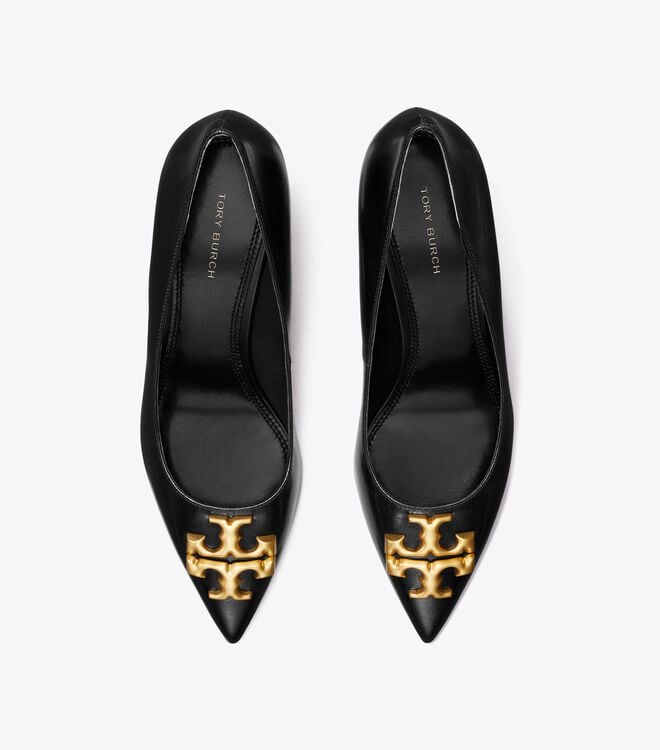 Tory Burch Black Eleanor Angled Heels