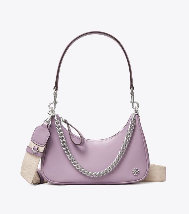 Tory Burch Light Purple Small 151 Mercer Spazzolato Shoulder Bags